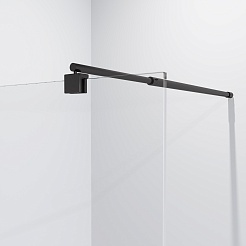 Niagara Душевая перегородка Nova 100 NG-683-10BLACK черная – фотография-3